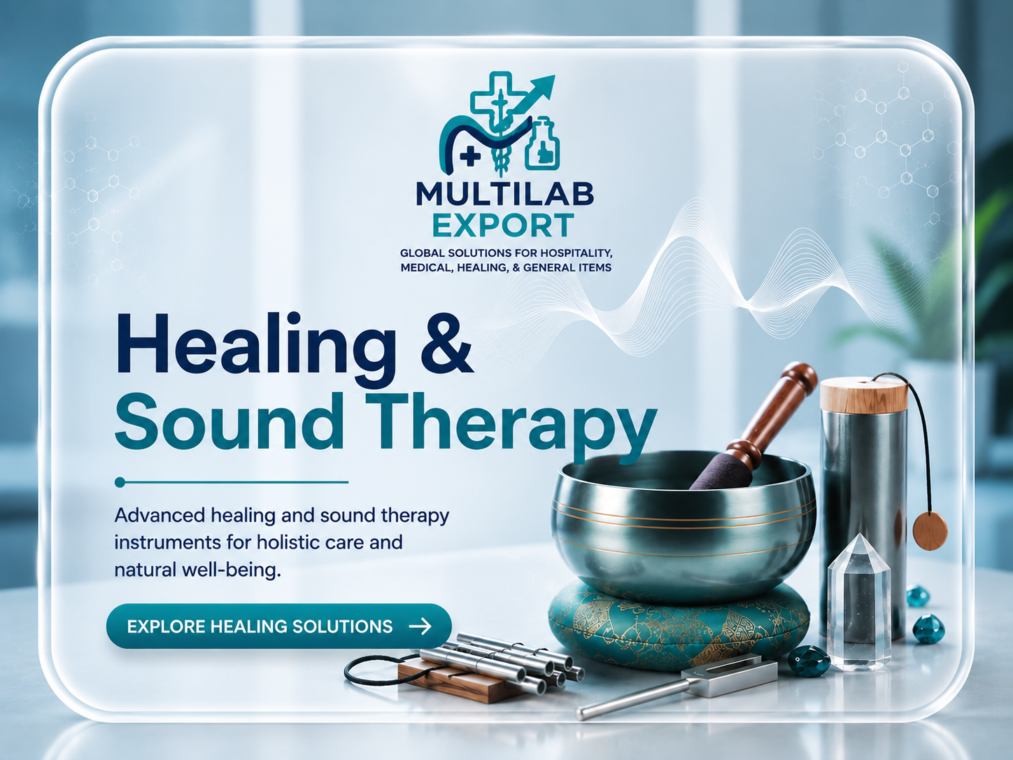 healing and sound therapy equipments by multilab